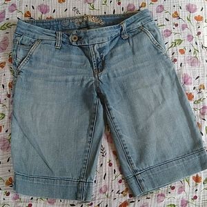 Denim Bermuda Shorts